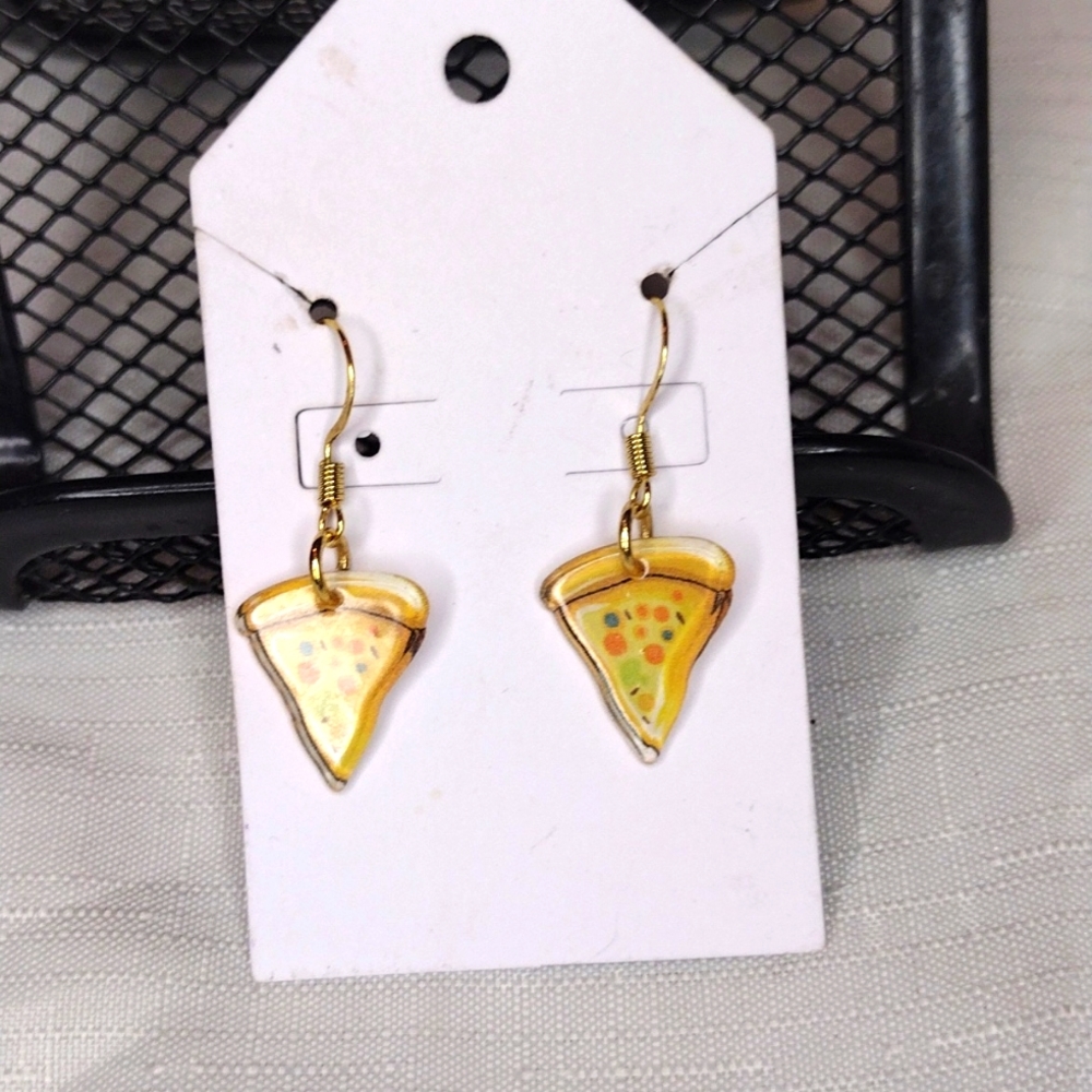 Pizza Earrings - Picture 2 of 2